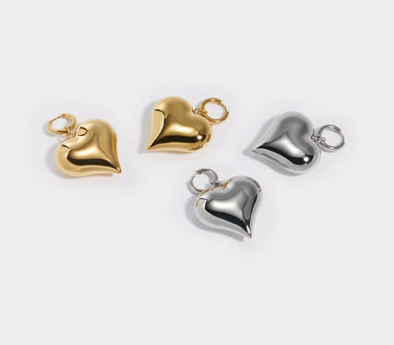 True heart earrings